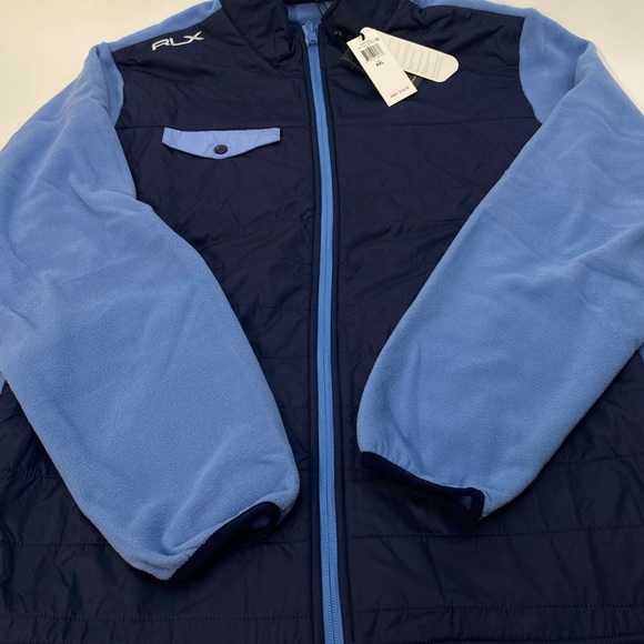 RLX Ralph Lauren Primaloft Soft Fleece Quilted Full Zip Jacket Blue XXL $168 - Picture 5 of 11